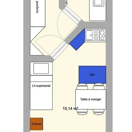 Apartamento Le Paquebot Des Neiges